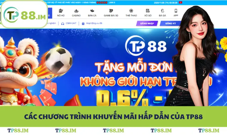 Các chương trình khuyến mãi hấp dẫn của TP88